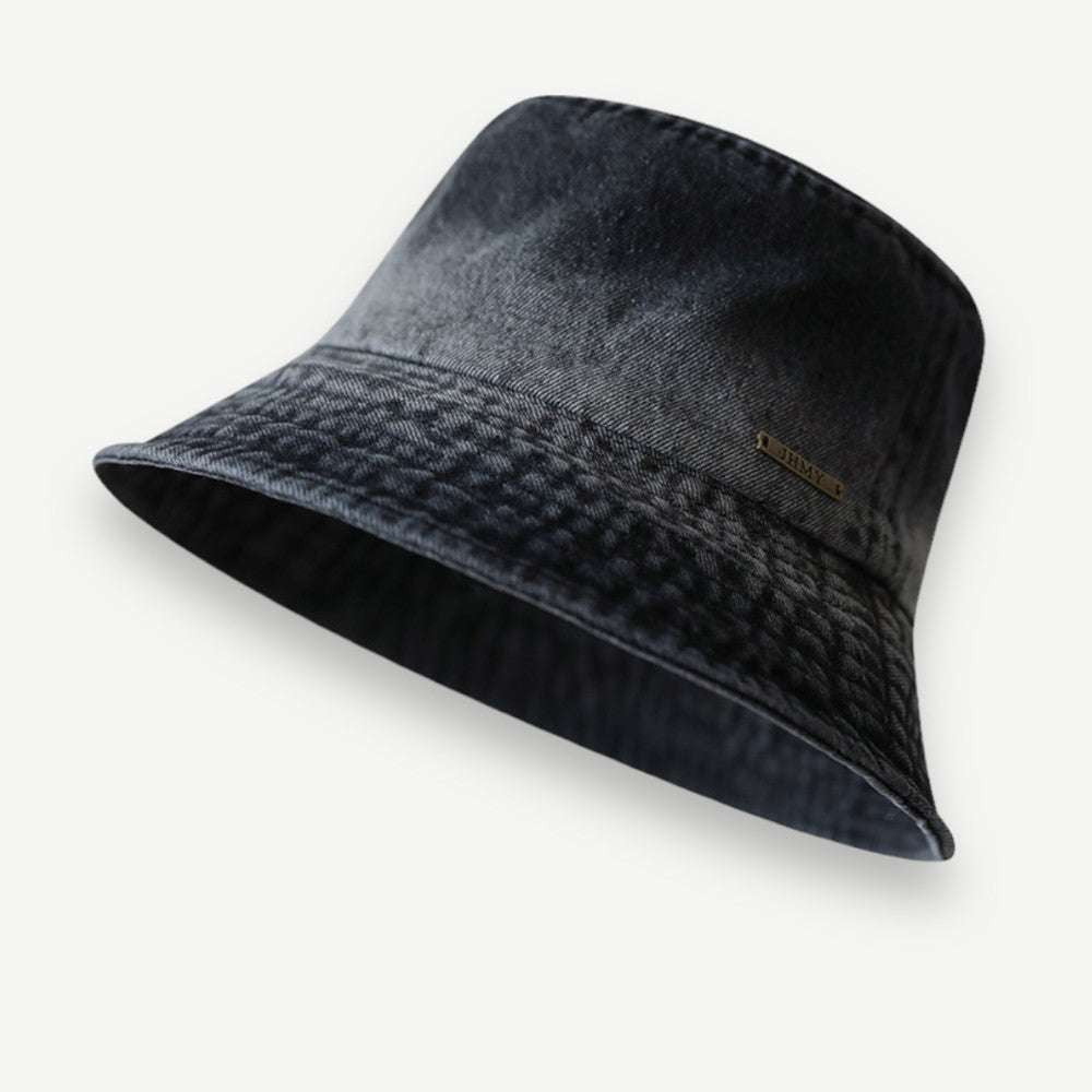 Denim Basin Hat, Durable Denim Headwear, Vintage Style Caps - available at Sparq Mart