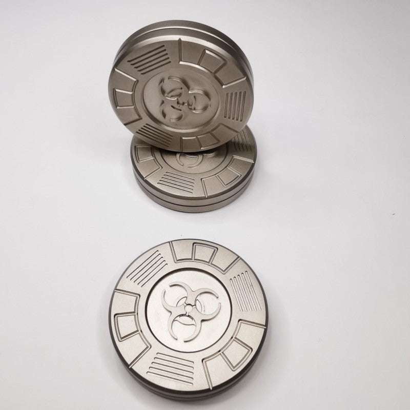 Coin Push Fidget, EDC Stress Reliever, Fingertip Gyro Spinner - available at Sparq Mart