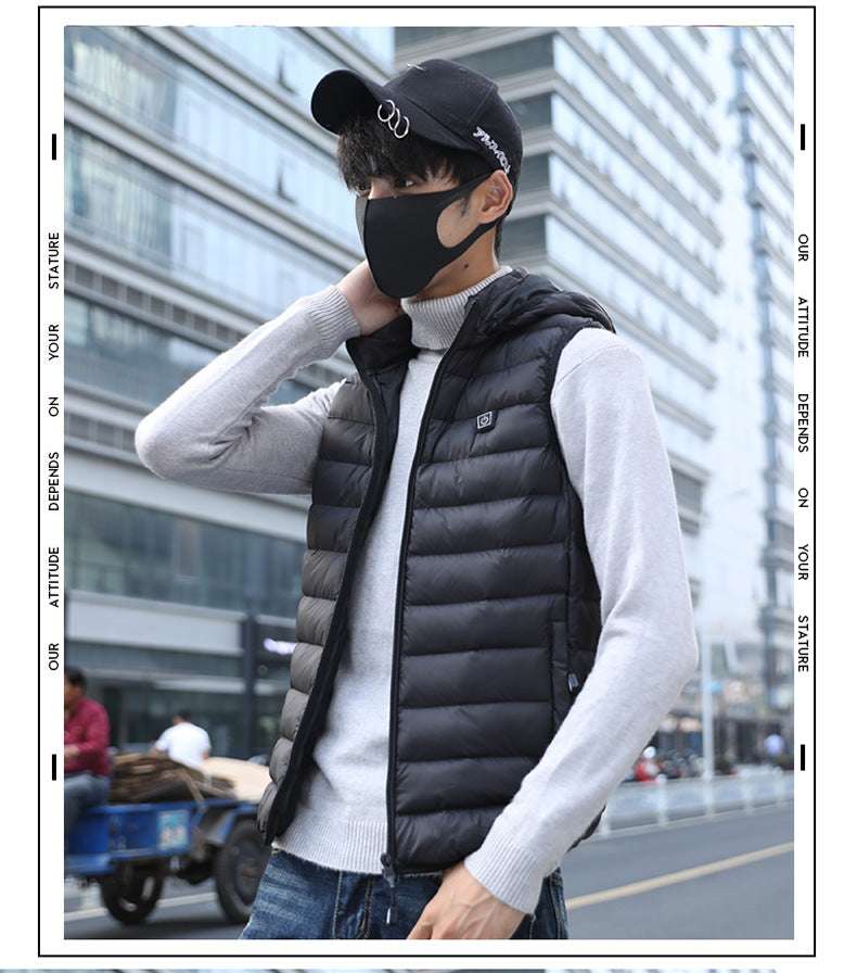 Double Heating Vest, Heated Cotton Vest, Wholesale Heating Vest - available at Sparq Mart