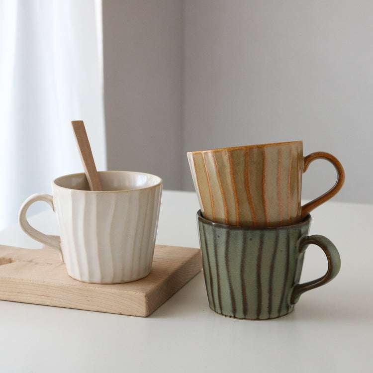 Japanese ceramic coffee cup, premium quality, retro charm - available at Sparq Mart