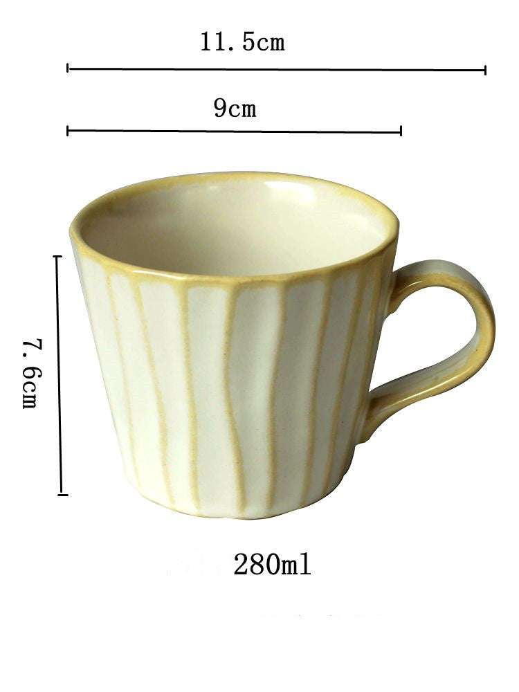 Japanese ceramic coffee cup, premium quality, retro charm - available at Sparq Mart