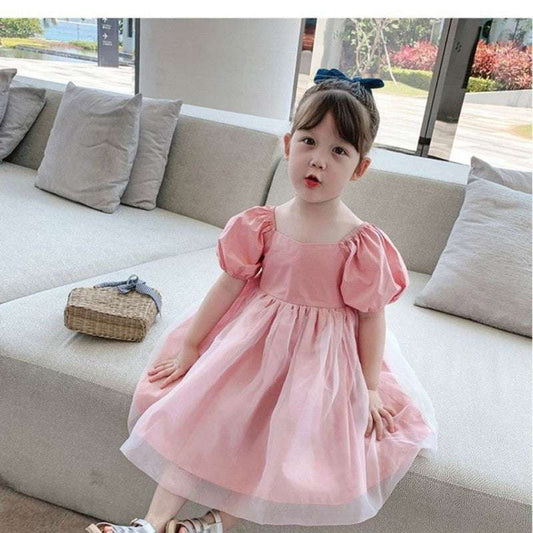 Kids Veil Dress, Red Mesh Dress, Toddler Princess Dress - available at Sparq Mart