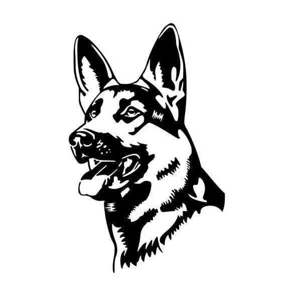 Hunting Dog Decals, Reflective Dog Stickers, Shepherd Bumper Stickers - available at Sparq Mart