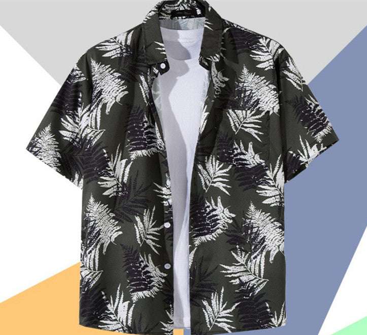 Retro Men's Shirt, Retro Printed Shirt, Short Sleeve Men's Top - available at Sparq Mart