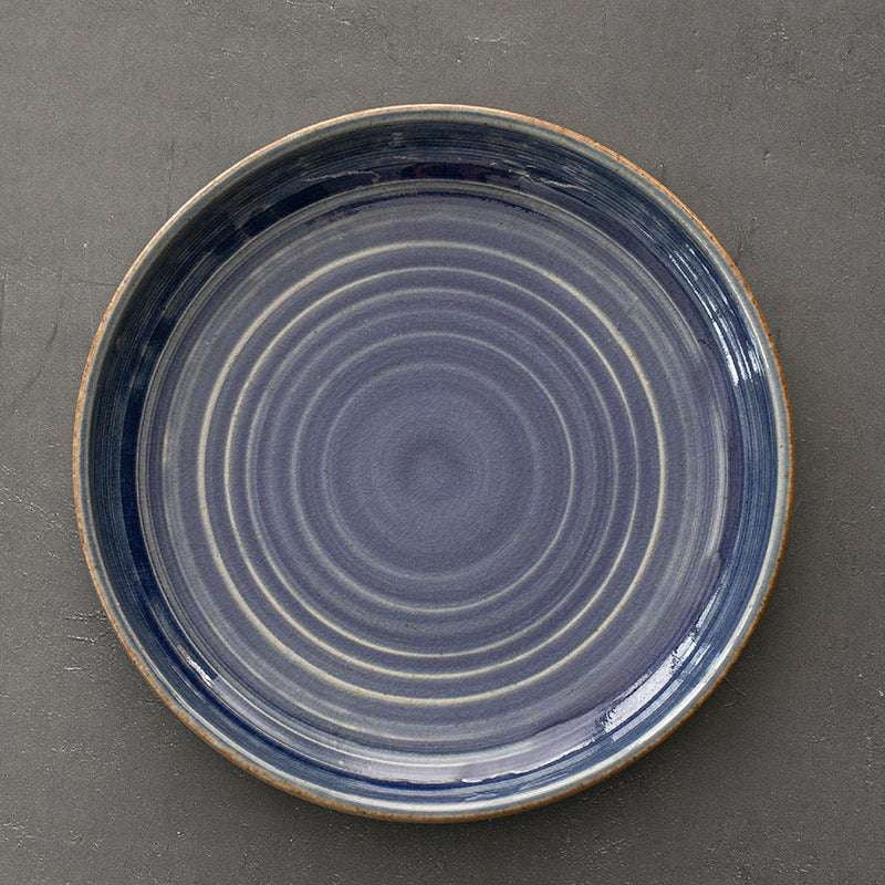 Durable Plate, Retro Stoneware Plate, Stylish Tableware - available at Sparq Mart