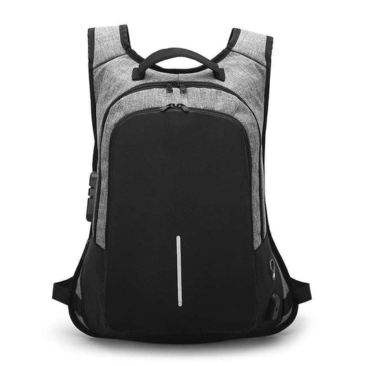 Anti-Theft Laptop Bag, Secure Travel Backpack, USB Charging Backpack - available at Sparq Mart