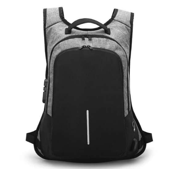 Anti-Theft Laptop Bag, Secure Travel Backpack, USB Charging Backpack - available at Sparq Mart