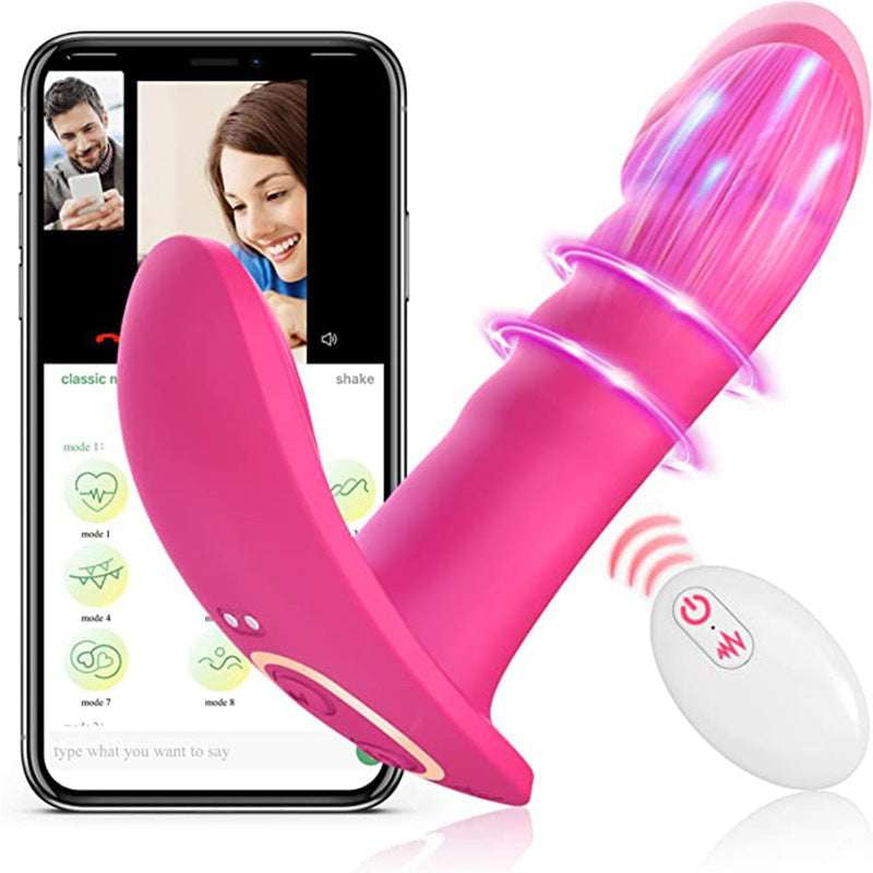 Silent Pleasure Toy, USB Rechargeable Vibrator, Wireless Wearable Vibrator - available at Sparq Mart