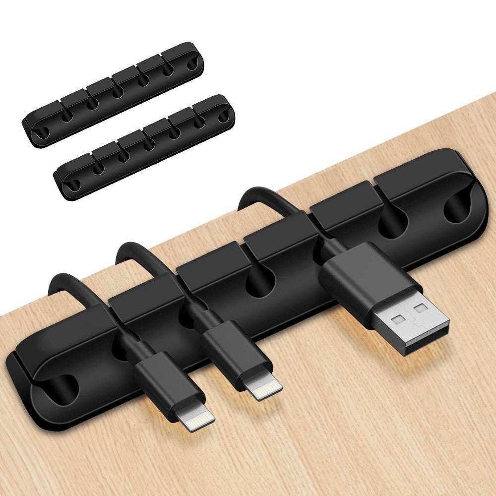 Cable Holder Organizer, Desktop Cord Management, Silicone Cable Winder - available at Sparq Mart