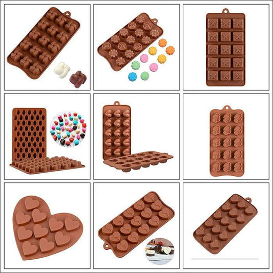 DIY Chocolate Gifts, Heart Shaped Bakeware, Silicone Chocolate Mold - available at Sparq Mart