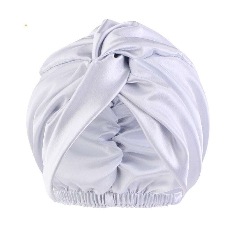 Comfortable Sleep Cap, Luxurious Twist Headwear, Silk Nightcap Adjustable - available at Sparq Mart