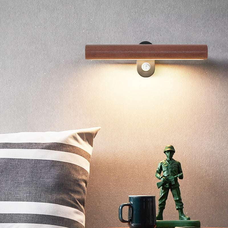 Modern Bedside Wall Lamp, Nordic Design Wall Light, Solid Wood Wall Sconce - available at Sparq Mart