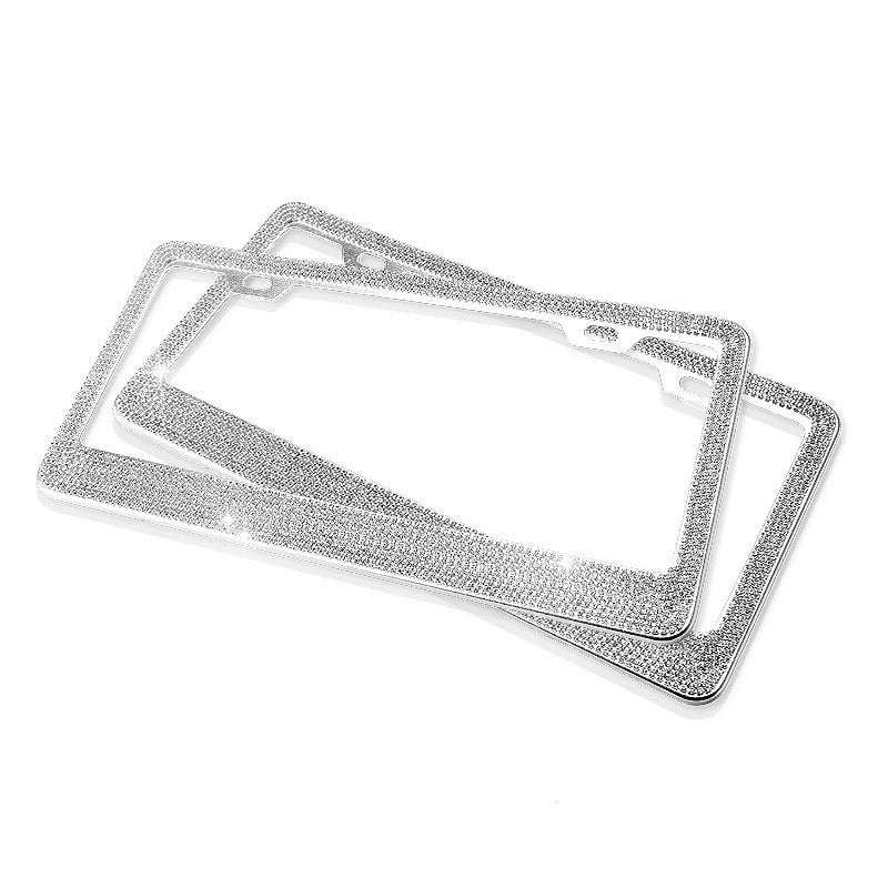 Diamond License Frame, Luxury Car Accessory, Sparkling Plate Frame - available at Sparq Mart