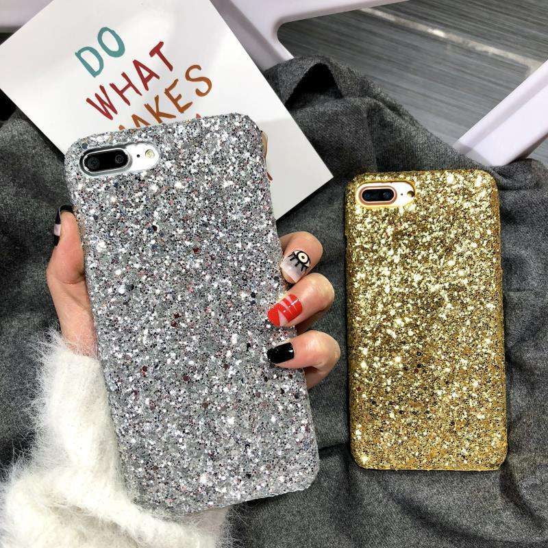 Durable Protective Case, Sequined iPhone Cover, Sparkling Phone Accessory - available at Sparq Mart