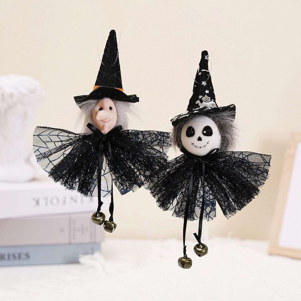 Gauze Witch Pendant, Halloween Decorative Accents, Halloween Witch Decor - available at Sparq Mart