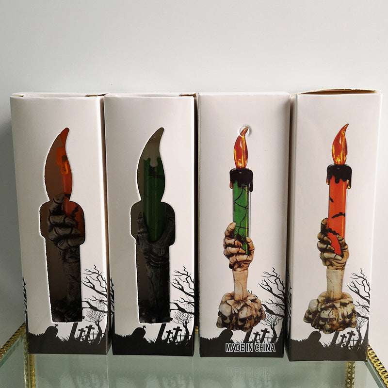 Halloween Ghost Decor, Haunted House Accessory, Skeleton Candle Light - available at Sparq Mart