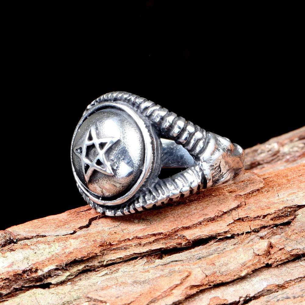 Fashion Star Jewelry, Star Design Ring, Unisex Steel Ring - available at Sparq Mart