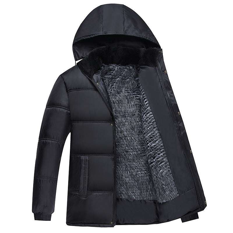 comfortable winter outerwear, stylish padded jacket, Warm men's coat - available at Sparq Mart