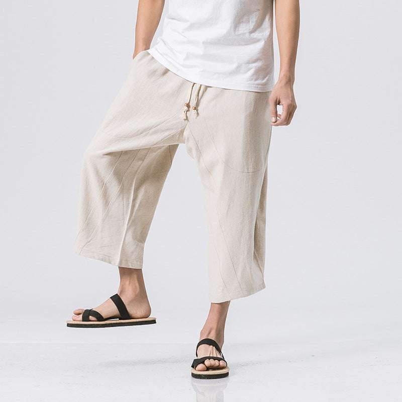 Casual Baggy Trousers, Cotton Harem Pants, Summer Lightweight Pants - available at Sparq Mart