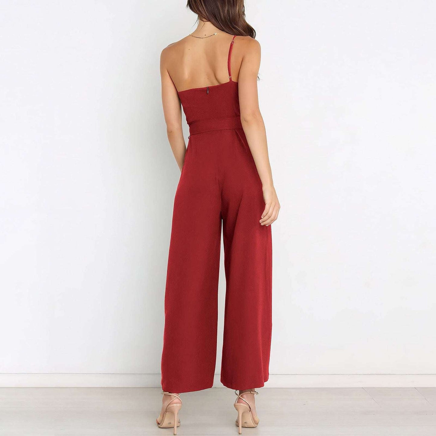 Cropped Trouser Romper, Ladies Casual Jumpsuit, Stylish Waist Jumpsuit - available at Sparq Mart