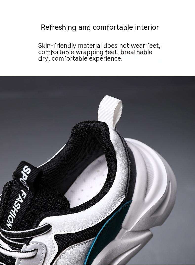 Comfortable Running Shoes, Elastic Dad Sneakers, Thick Bottom Sneakers - available at Sparq Mart