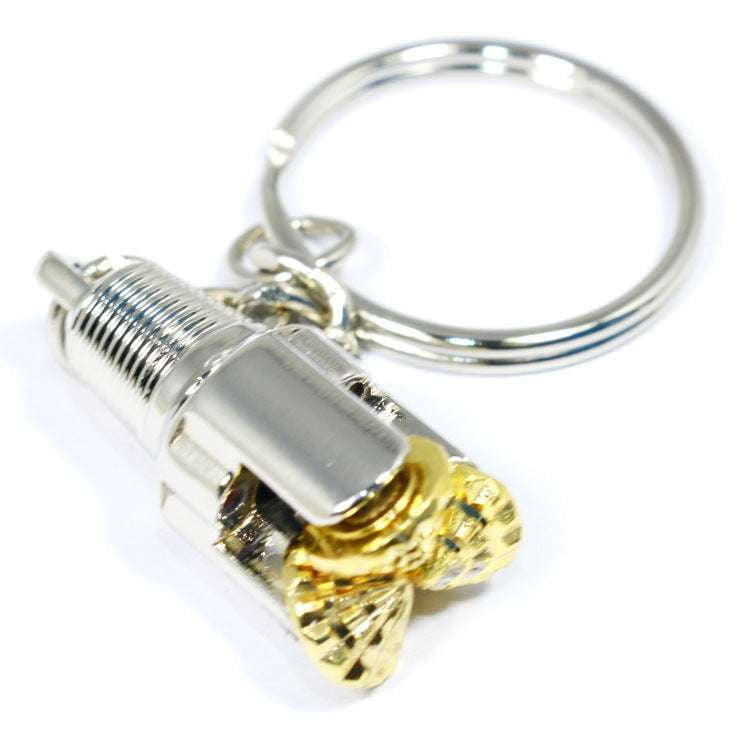 Creative Metal Keychain, Gold Drill Keychain, Stylish Key Ring - available at Sparq Mart