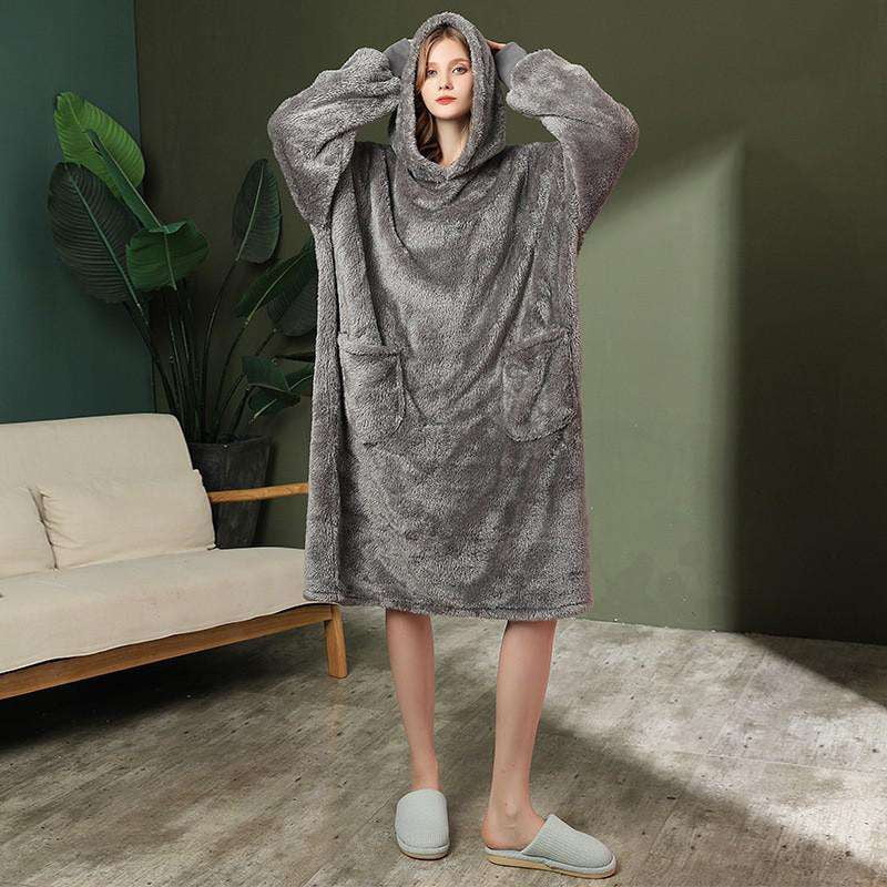 Men and Women, Sparq Mart, Stylish Hooded Flannel Pajamas - available at Sparq Mart