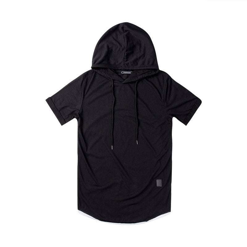 casual pullover hoodie, comfortable hooded tee, stylish t-shirt hoodie - available at Sparq Mart