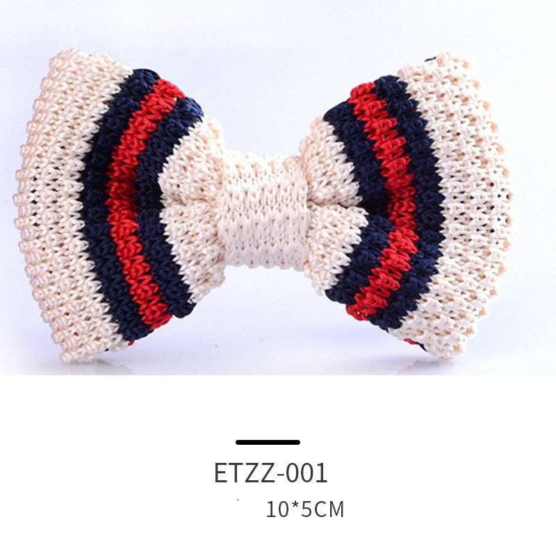 boys fashion bowtie, childrens bow tie, kids knit tie - available at Sparq Mart