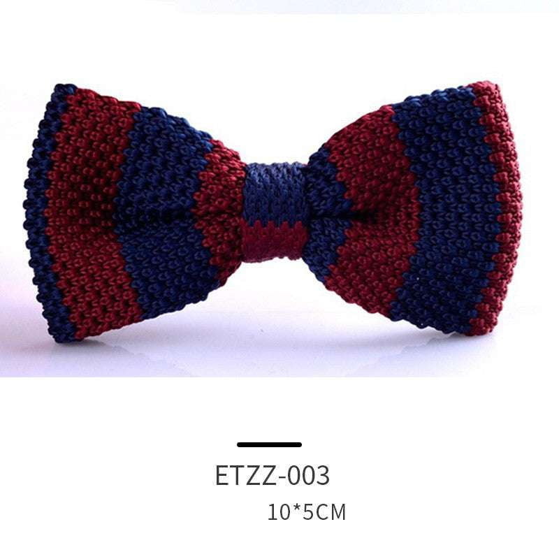 boys fashion bowtie, childrens bow tie, kids knit tie - available at Sparq Mart