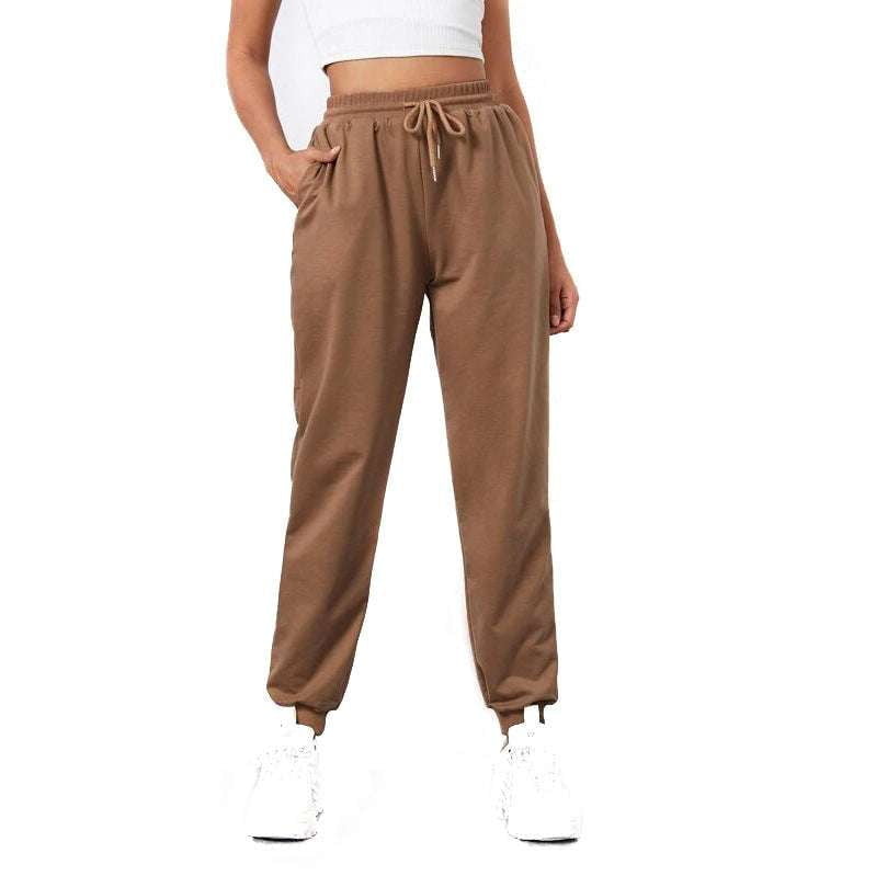 Lace-Up Sweatpants, Sports Pants Women's Feet, Stylish Casual Trousers - available at Sparq Mart