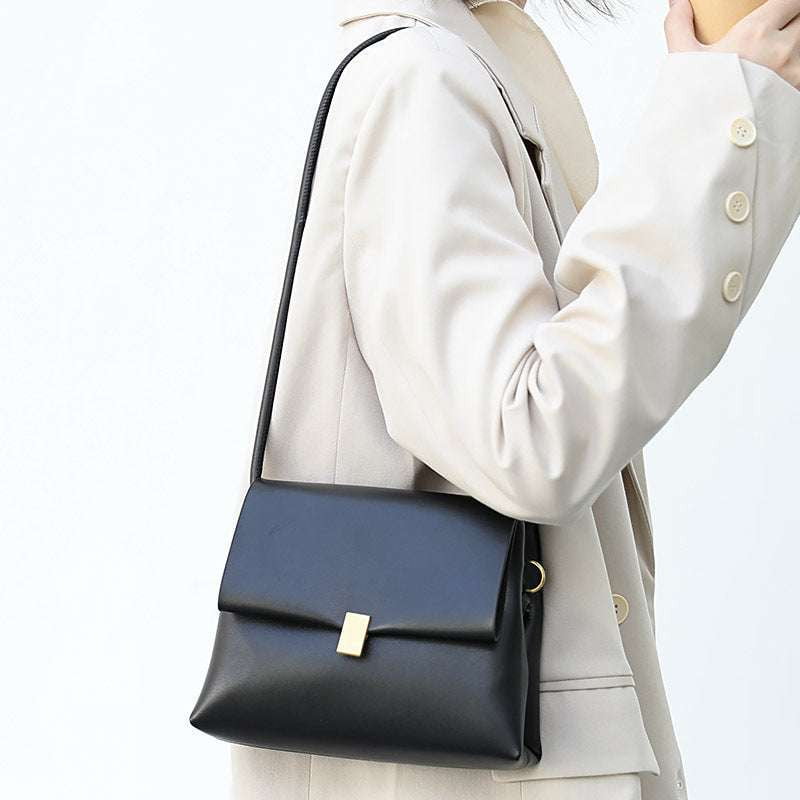 Chic Shoulder Bags, Double Flap Bag, Soft Leather Crossbody - available at Sparq Mart