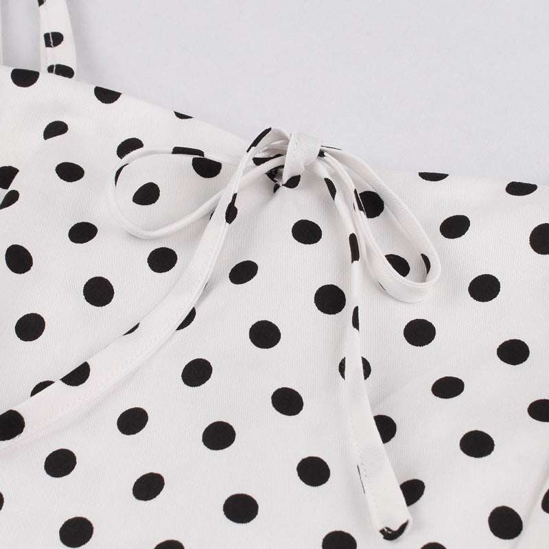 Ladies Dress, Polka Dot Dress, Slim Dress - available at Sparq Mart