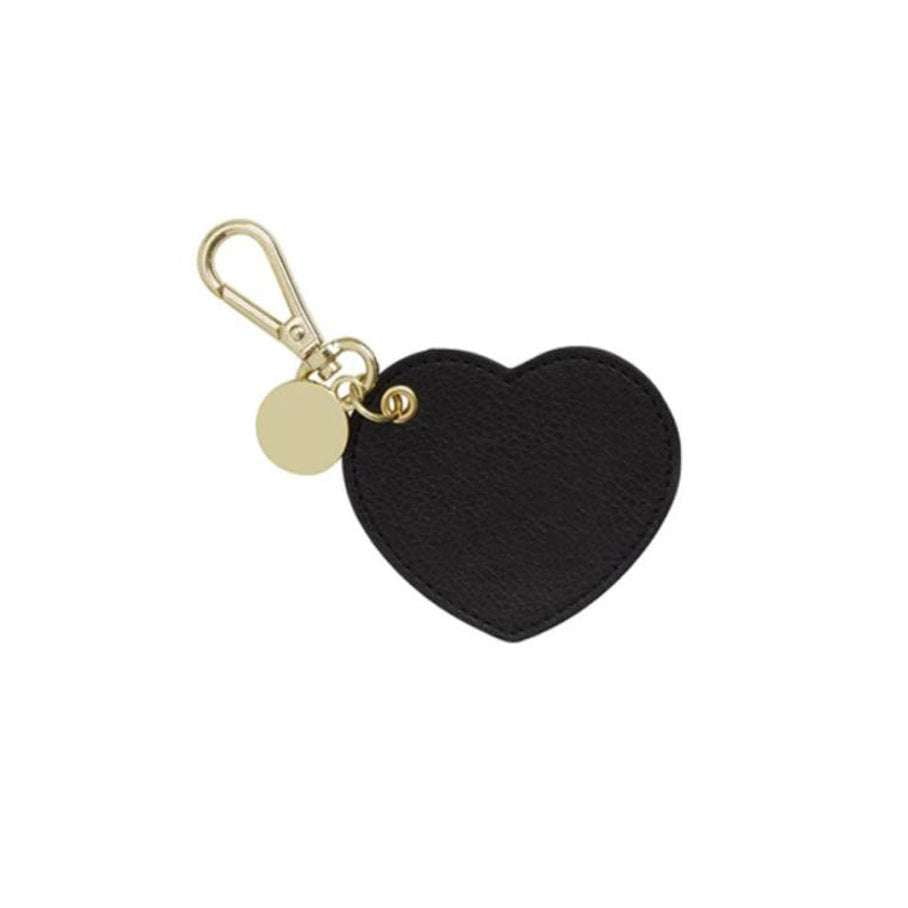 Elegant Accessory Charm, Heart Shaped Keychain, PU Leather Keychain - available at Sparq Mart