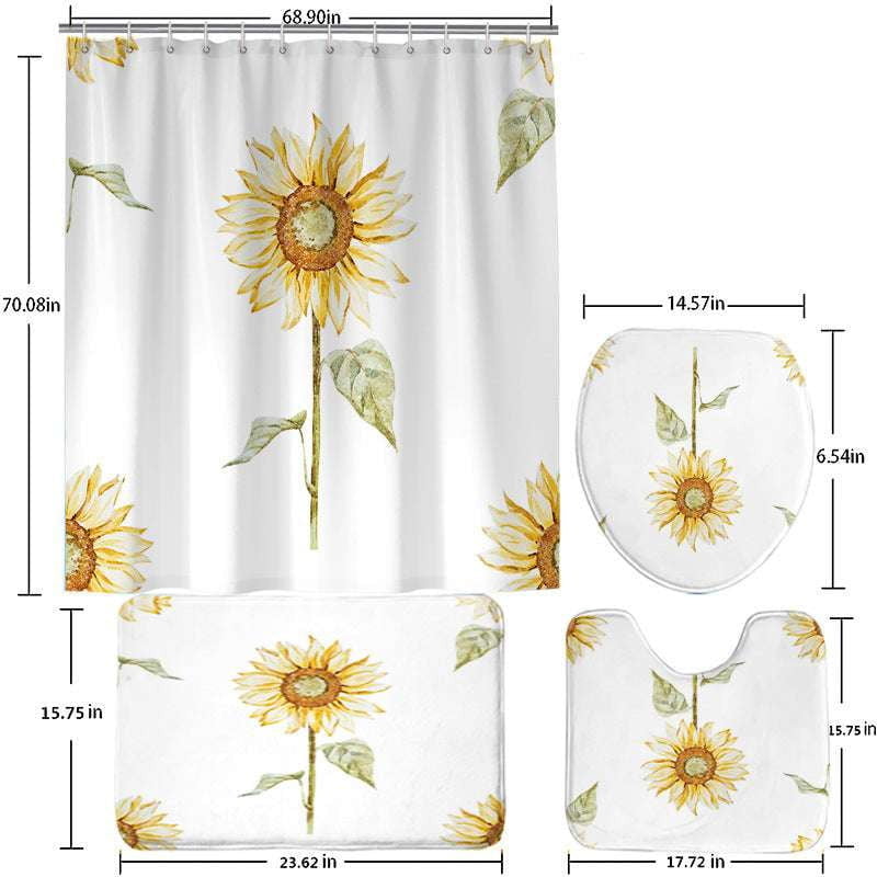 Punch-Free Shower, Shower Curtain Stylish, Toilet Partition Curtain - available at Sparq Mart