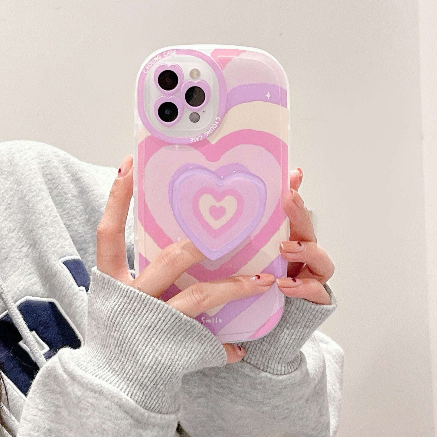 Couple Phone Cover, iPhone Silicone Holder, Silicone Heart Case - available at Sparq Mart