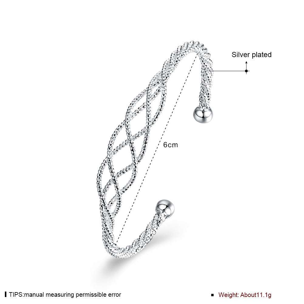 Elegant Silver Accessory, Simple Line Jewelry, Stylish Silver Bracelet - available at Sparq Mart