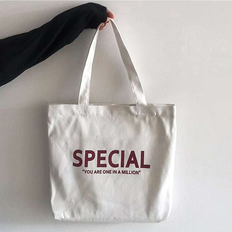 Casual Canvas Handbag, Shoulder Tote Bag, Student Canvas Bag - available at Sparq Mart