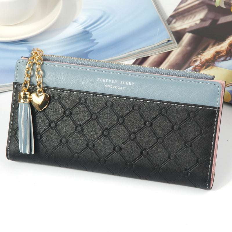 Fashionable Long Wallet, Ladies Elegant Purse, Tassel Women's Wallet - available at Sparq Mart