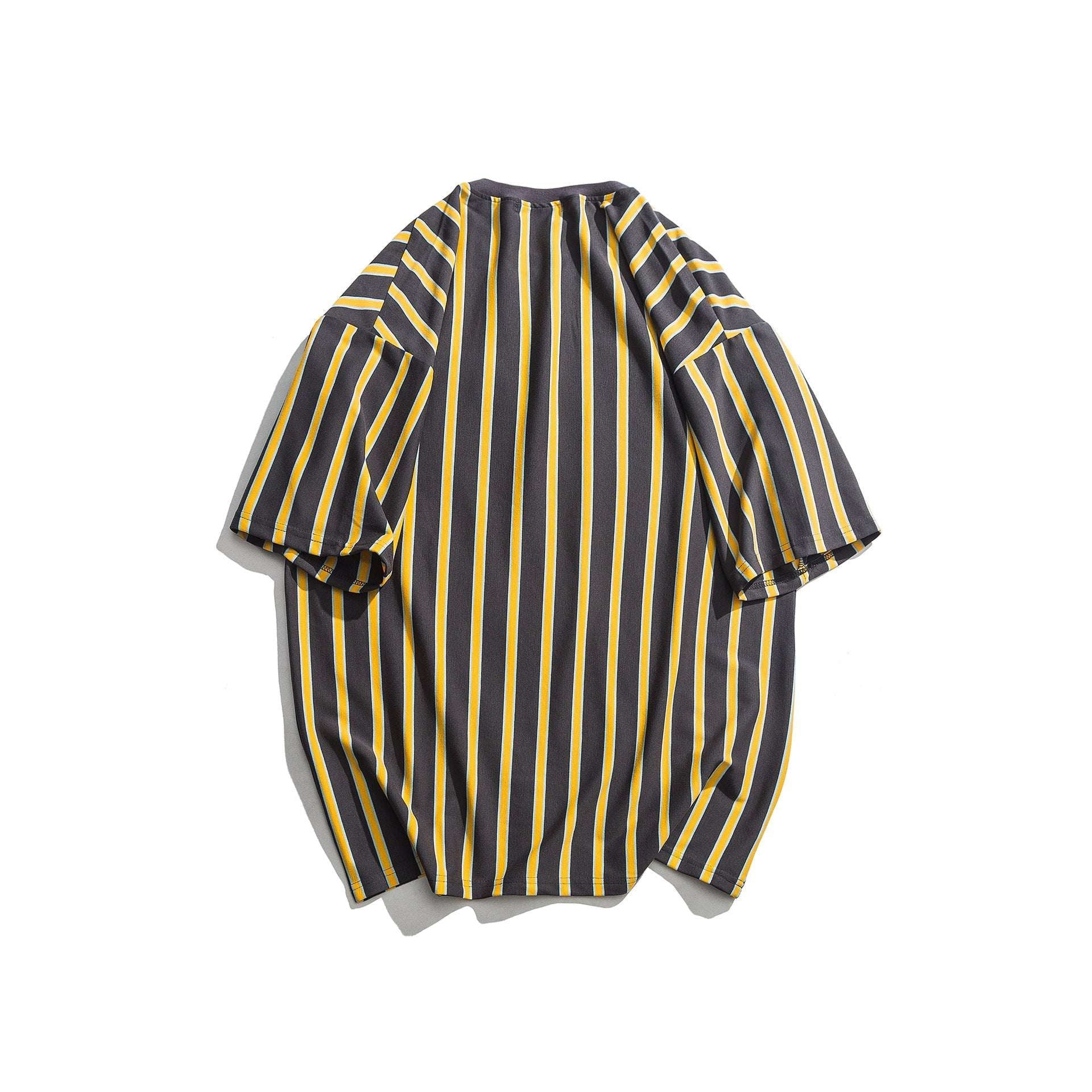 Casual Stripe Shirt, Striped Summer Tee, Vertical Stripe Top - available at Sparq Mart