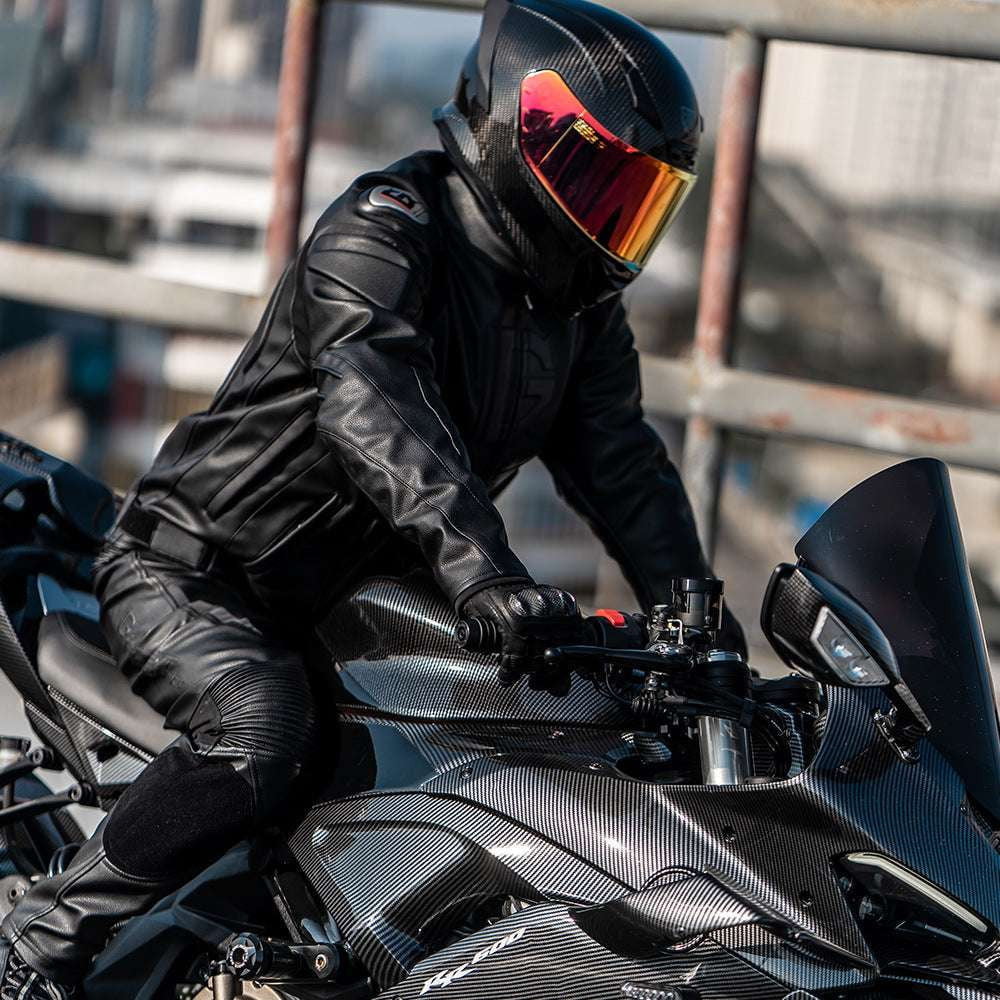 men and women, motorcycle pants suit, windproof leather pants - available at Sparq Mart