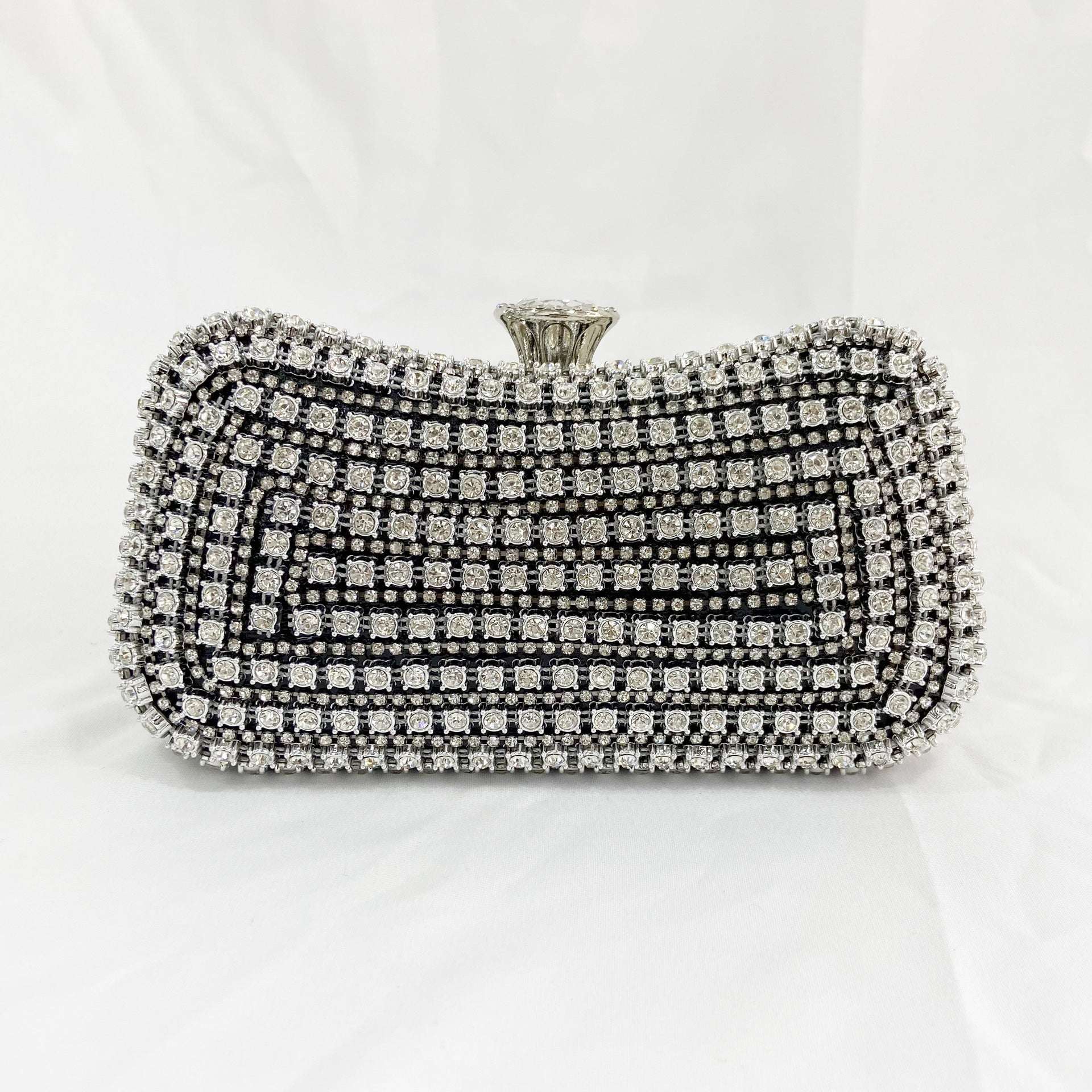 Chain Banquet Bag, Handmade Diamond Bag, Women's Fashion Bag - available at Sparq Mart