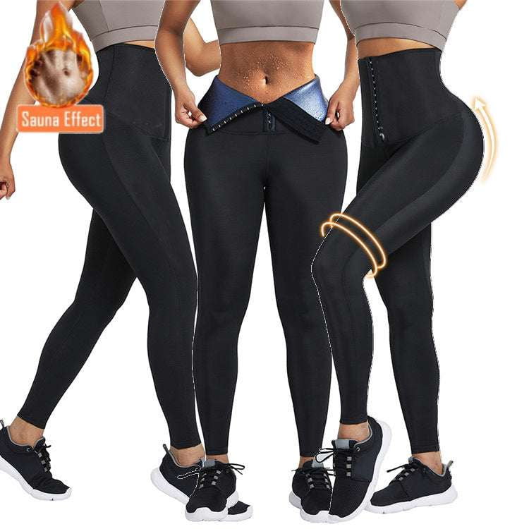 fitness sweat pants, slimming workout trousers, women's thermal leggings - available at Sparq Mart