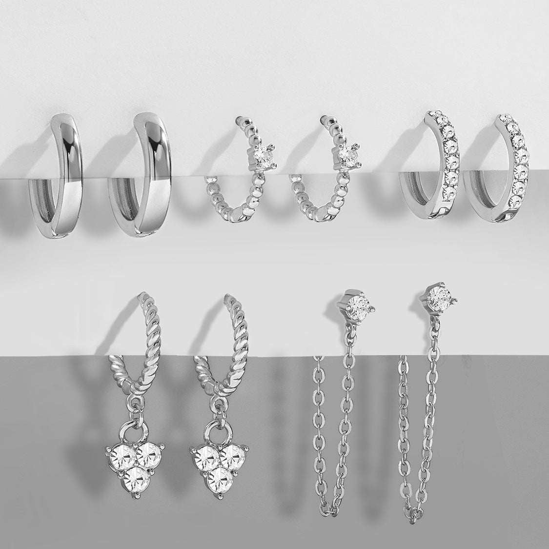 Alloy Earrings Fashion, Online Earrings Boutique, Trendy Earrings Set - available at Sparq Mart