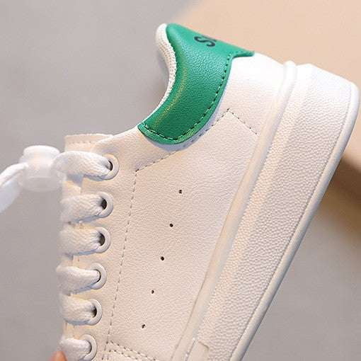 Girls Green Sneakers, Trendy Korean Trainers, Youth Casual Footwear - available at Sparq Mart