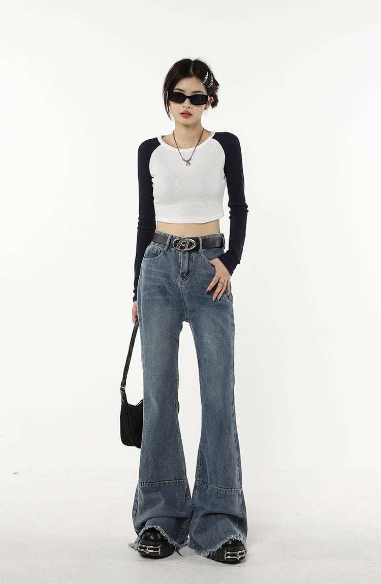 chic pants design, micro-flare trouser, trendy flare pants - available at Sparq Mart