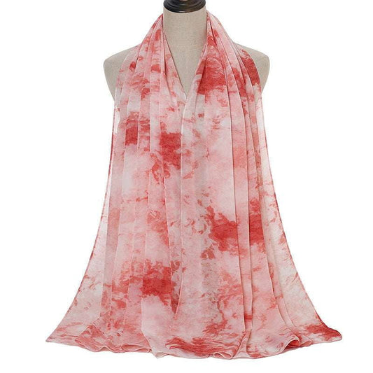 Chiffon Scarf, Scarf Shawl, Trendy Tie-Dye - available at Sparq Mart