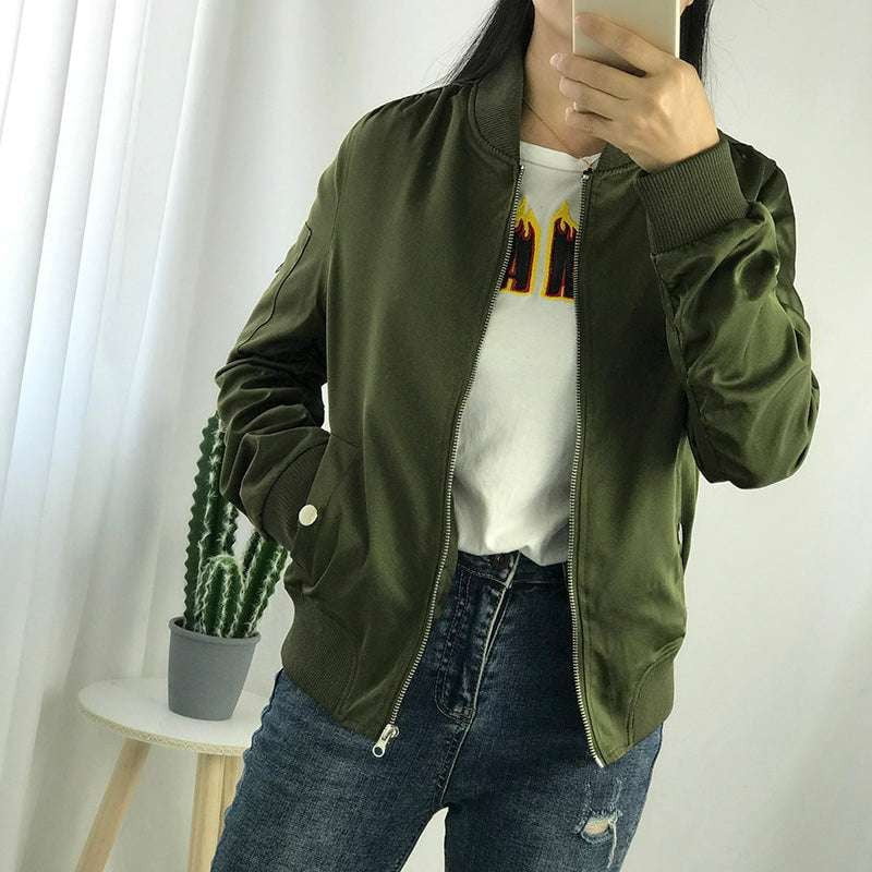 Fashionable Jacket Outfit, Stylish Bomber Jacket, Women's Baseball Jacket - available at Sparq Mart