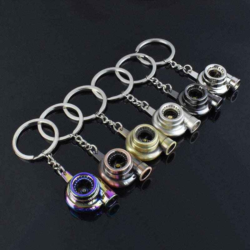 Car Mod Keyring, Metal Turbo Keychain, Turbo Engine Keychain - available at Sparq Mart