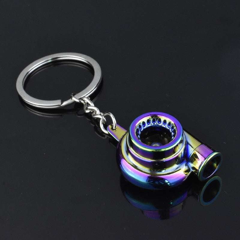 Car Mod Keyring, Metal Turbo Keychain, Turbo Engine Keychain - available at Sparq Mart